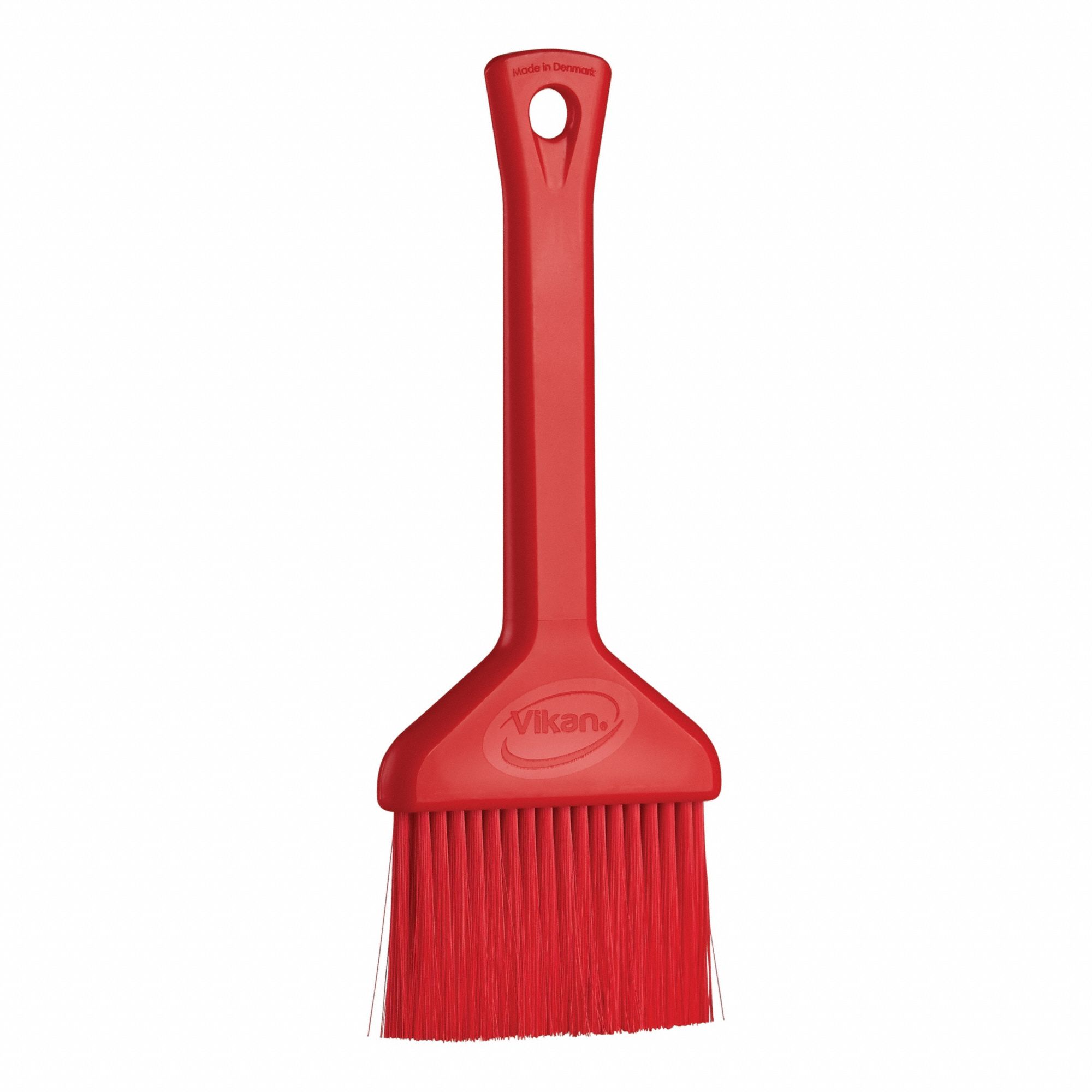 Pastry Brush: Red, 2 4/5 in Overall Wd, 7 3/4 in Overall Lg, 199.4°F Cleaning Temp - Max
