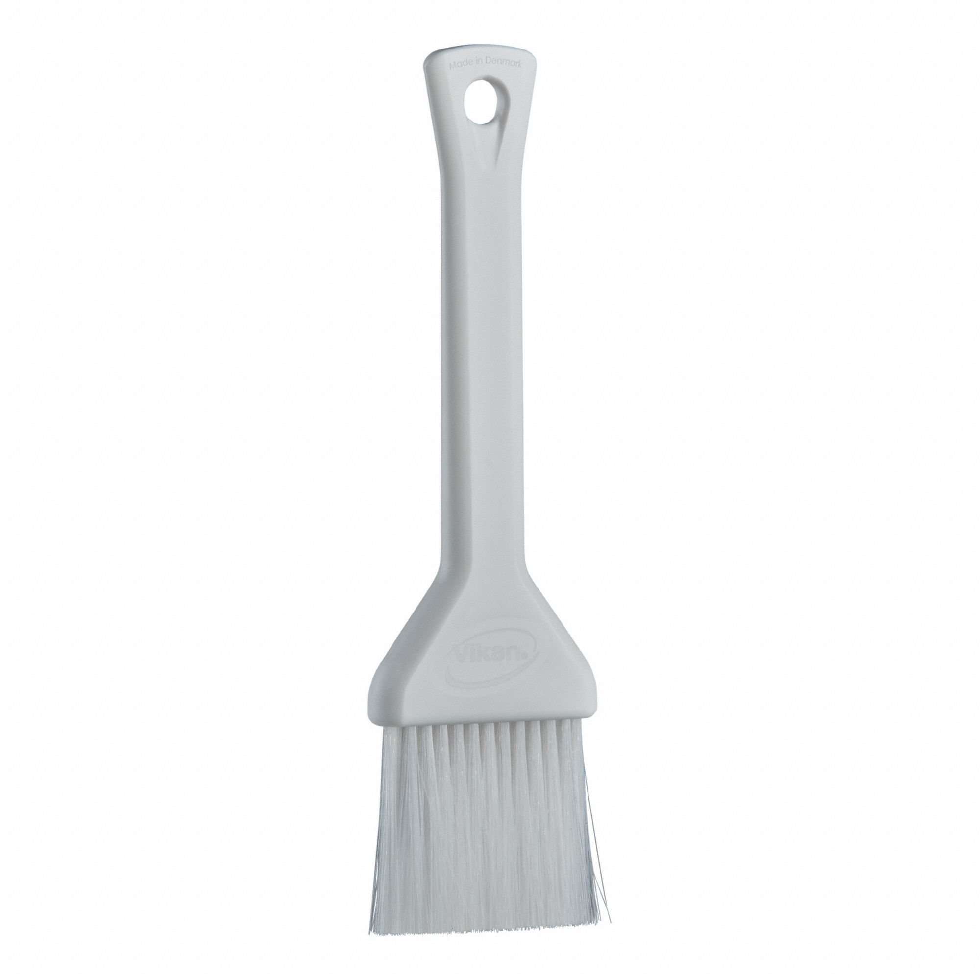 Pastry Brush: White, 2 in Overall Wd, 7 3/4 in Overall Lg, 199.4°F Cleaning Temp - Max