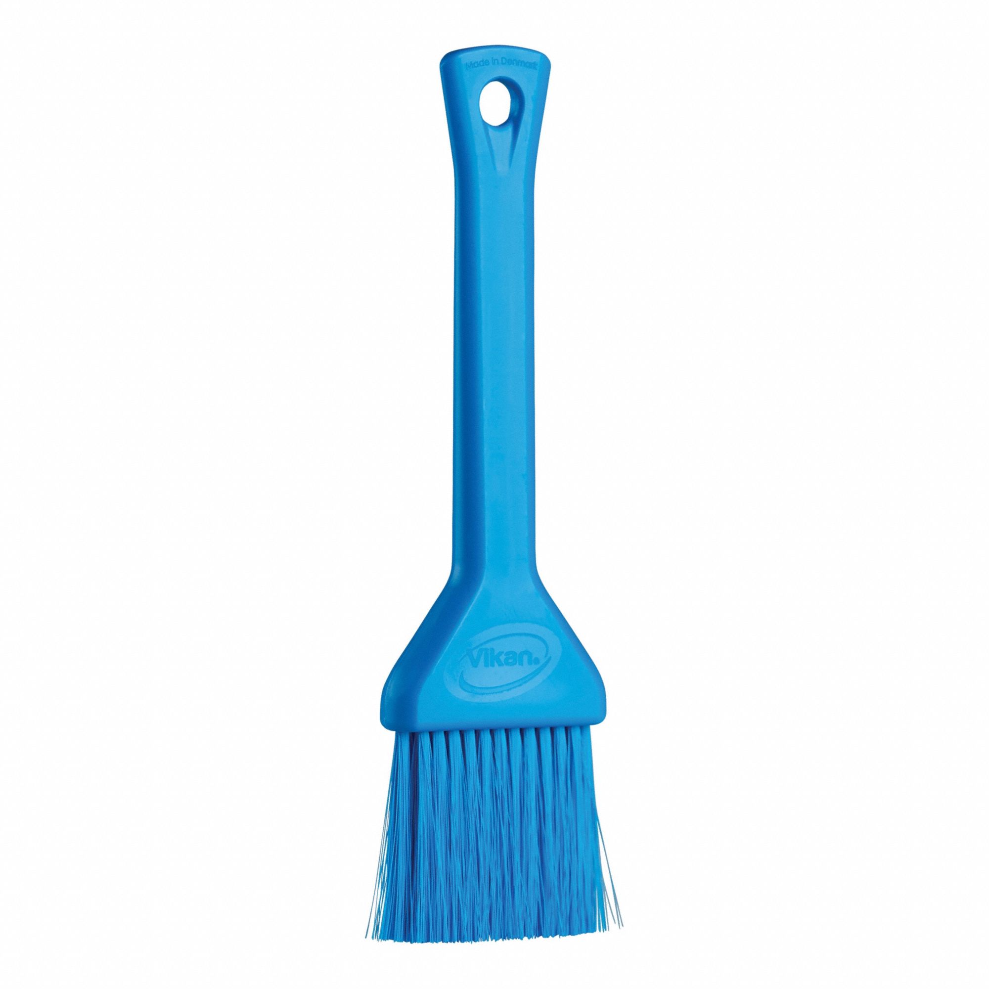 Pastry Brush: Blue, 2 in Overall Wd, 7 3/4 in Overall Lg, 199.4°F Cleaning Temp - Max