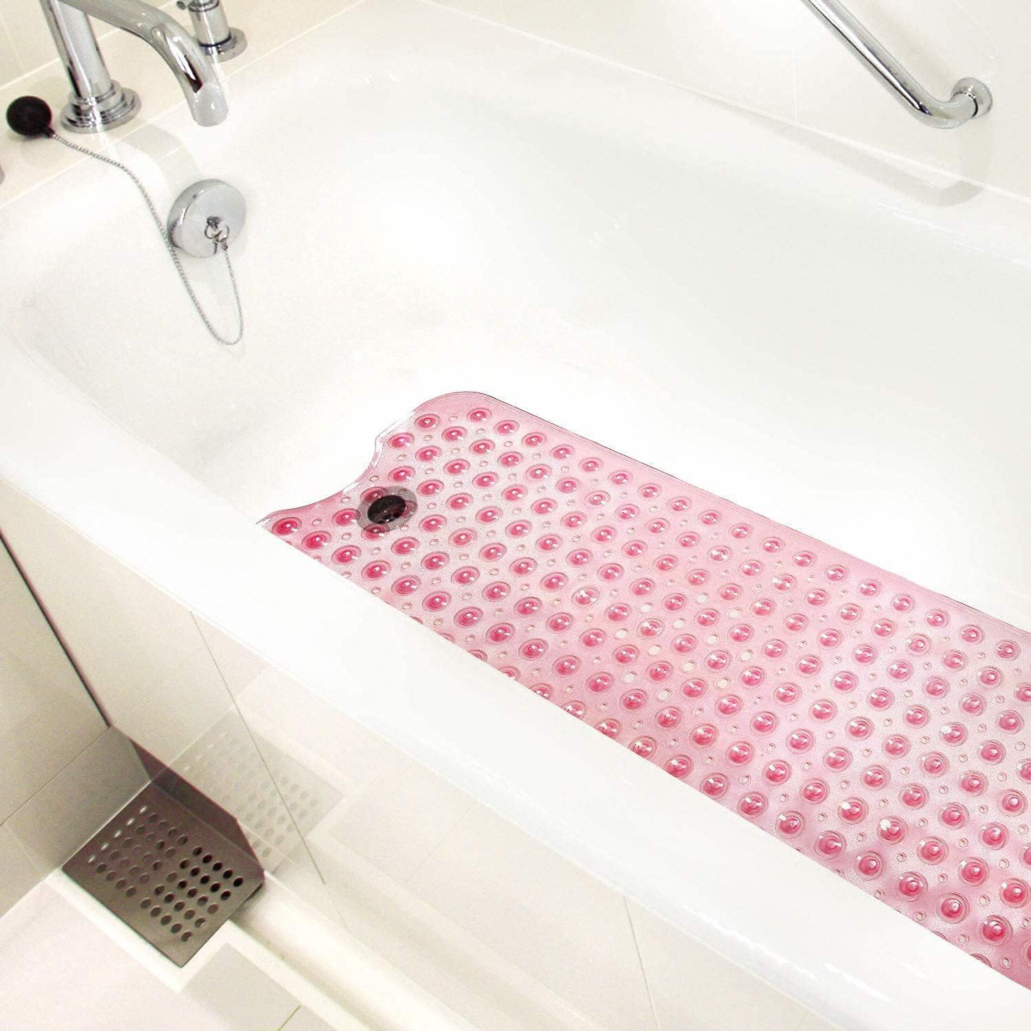 Bath and Shower Mat Pink 40 in L