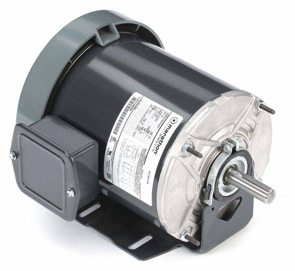 Belt Drive Motor: 1 Speed, Totally Enclosed Fan Cooled, Cradle Base Mount, 1/2 hp Horsepower