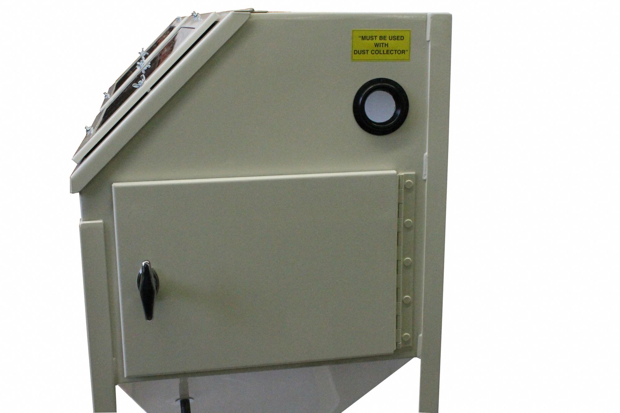 Abrasive Blast Cabinet: Siphon Feed, 60 in W x 24 in D Work Area, 15 cfm