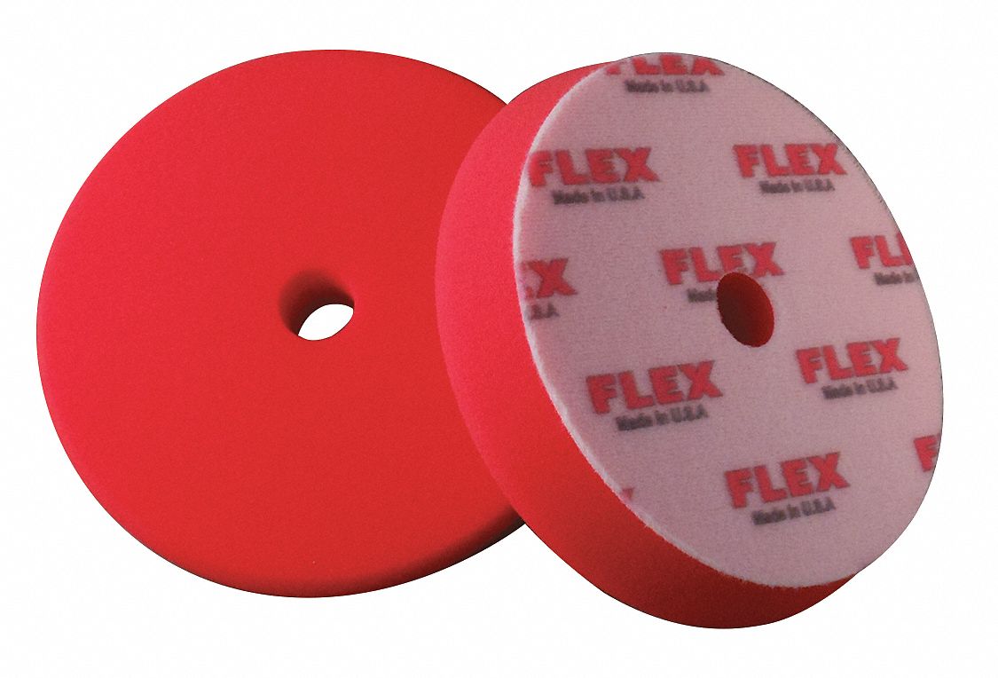 Polishing Pad 6-1/2 Size Foam Red