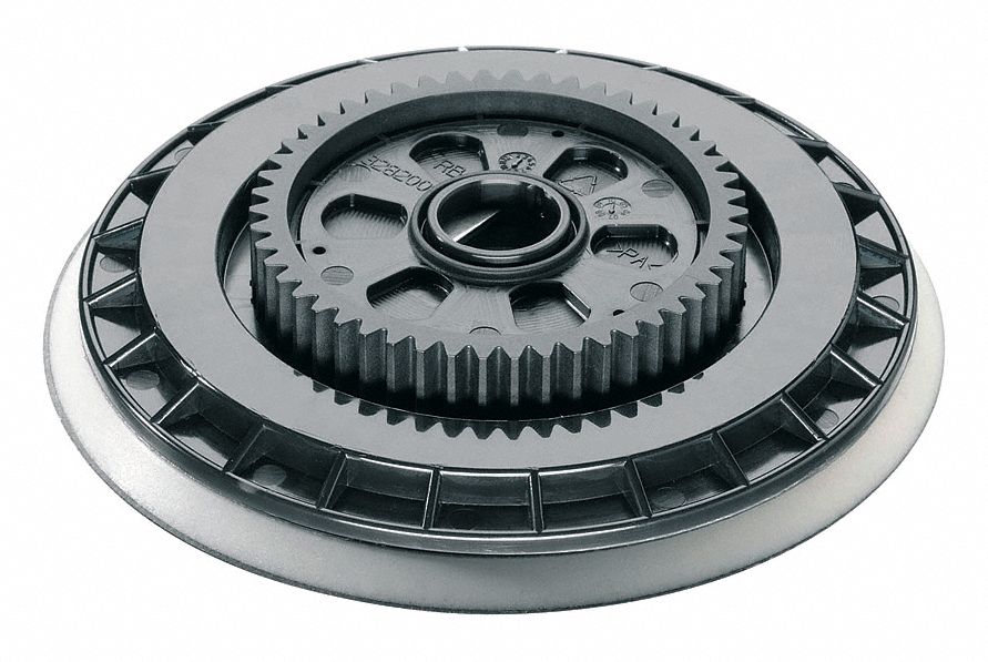 Polishing Pad: Backing Pad, Hook-and-Loop, Hook-and-Loop, 4 7/16 in Outside Dia