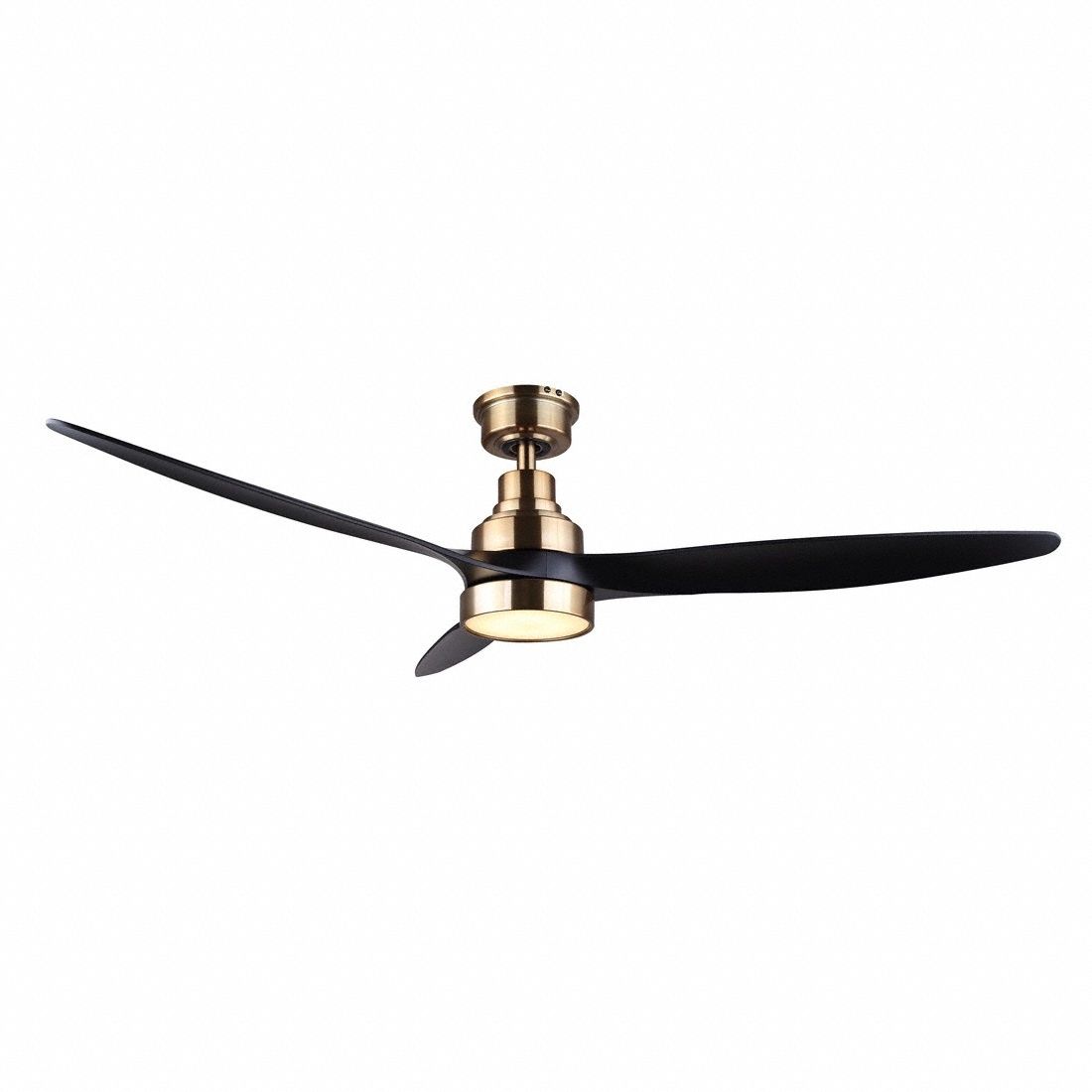 CeilingFan Black 52inDia 3Blade