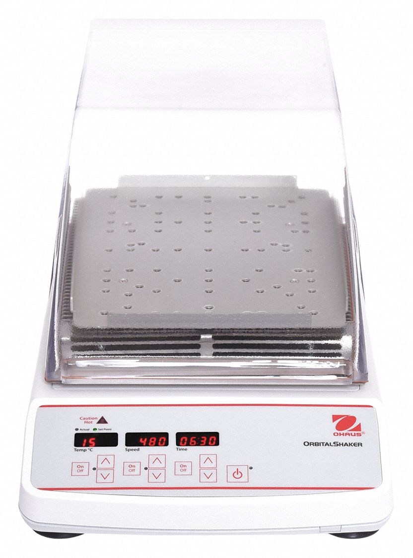 Incubating Shaker: OHAUS, 100 RPM to 1, 200 RPM, 100 RPM Speed - Min, 1, 200 RPM Speed - Max