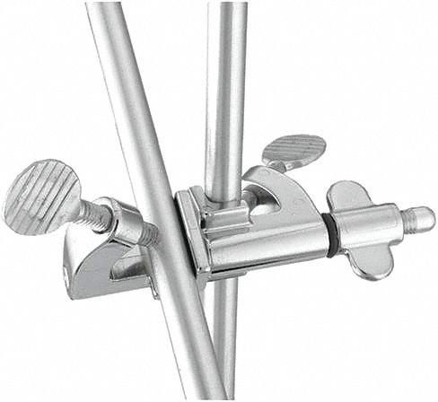 Support Plate: Stainless Steel, 1 in Rod Dia, 2 3/4 in Overall  Lg