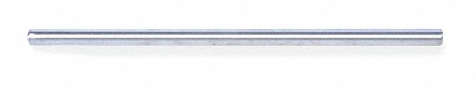 Aluminum Rod: Aluminum, 1/2 in Rod Dia, 1 5/8 in Overall  Lg, 1 5/8 in Rod Lg