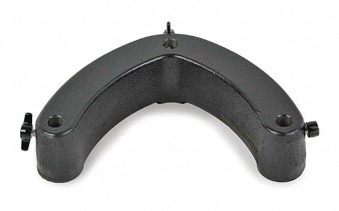 U-Shaped Support Stand: Cast Iron, 7 in Overall  Lg