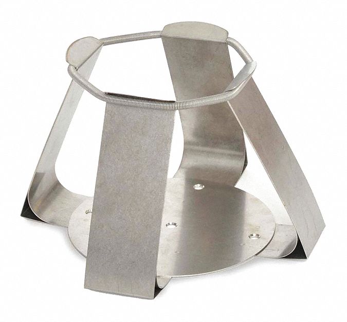 Erlenmeyer Flask Clamp: Flask Clamp, Stainless Steel, Rubber Mat, 6 L