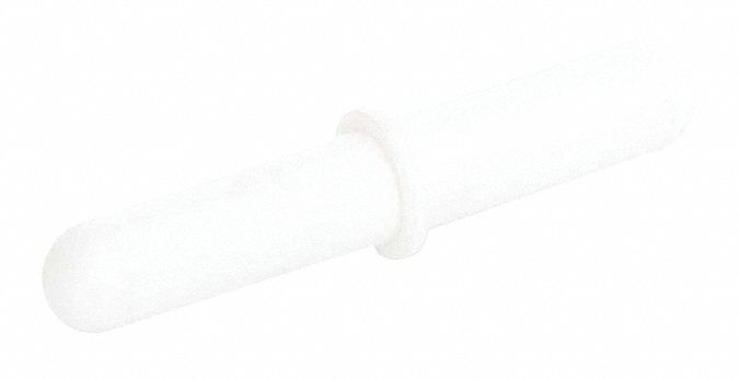 Stirring Bar: Octagon, PTFE, 10 cm Overall Lg, 8 mm Dia, Autoclavable, White
