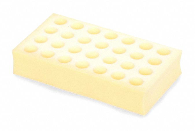 Tube Rack: Foam, White, (28) Tubes