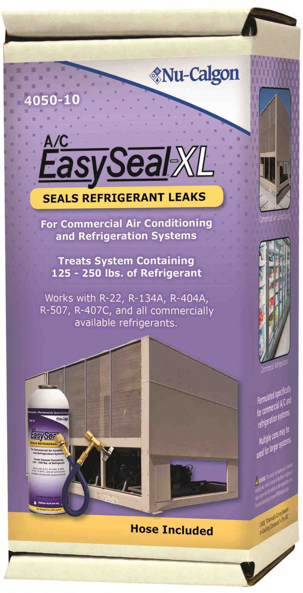 NUCALGON, Leak Sealant, Refrigerant Charge of 125 to 250 lb, Leak
