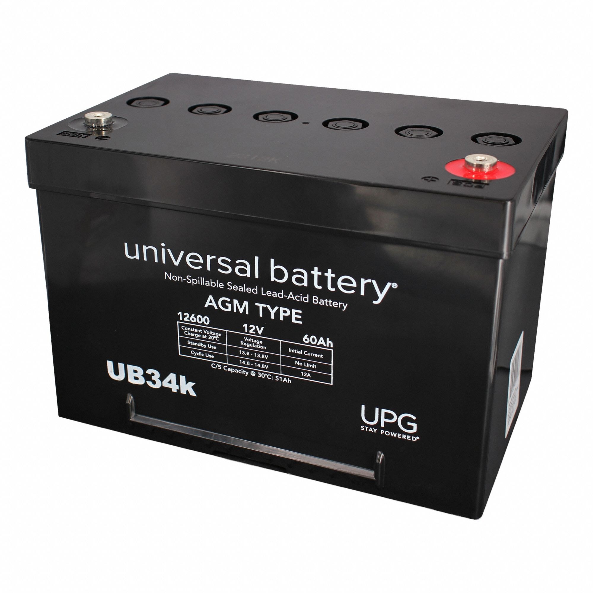 12V 60Ah I6 Group 34 Battery