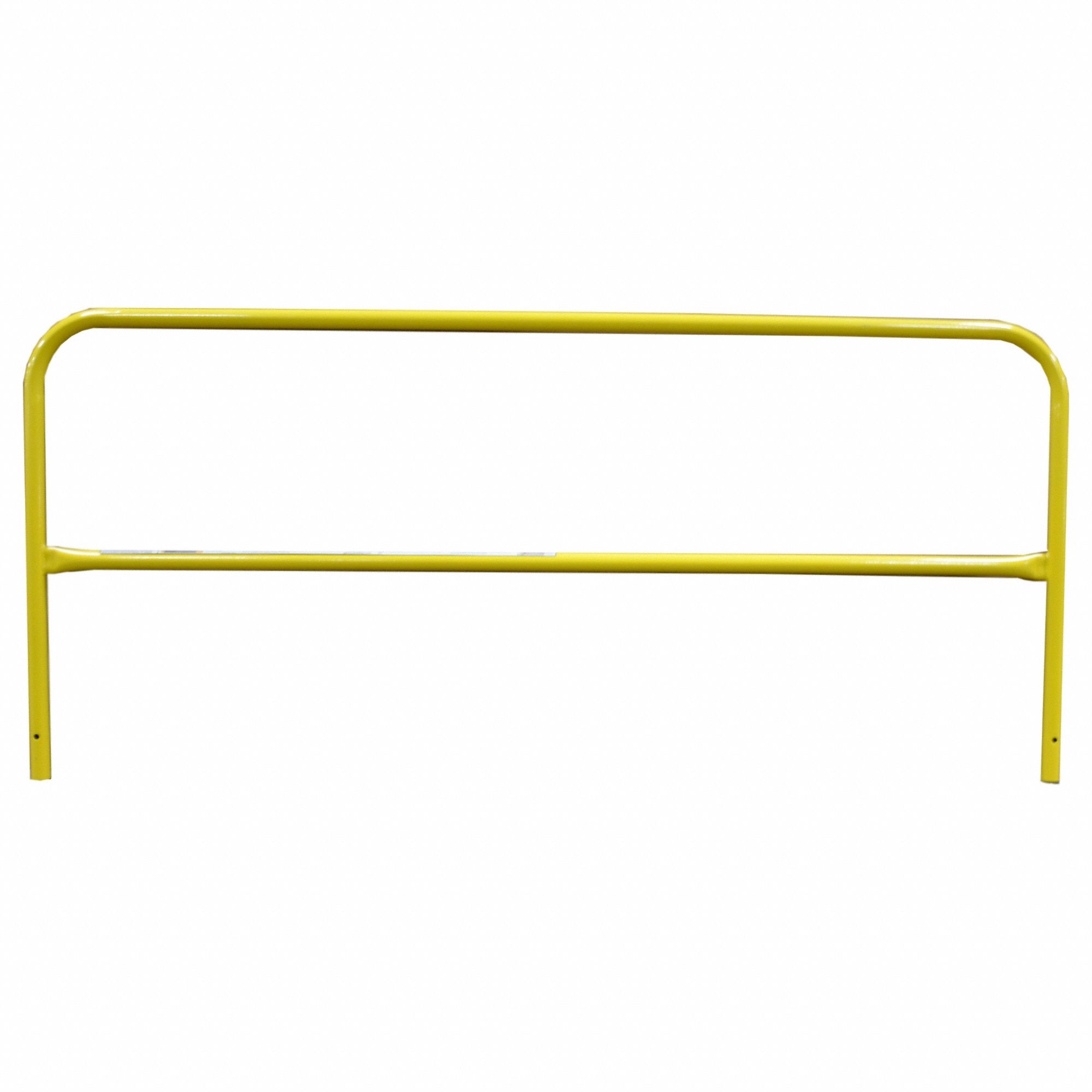 Handrail Section: 24 in x 24 in, 6 ft Overall Lg, 24 in Mounting Plate Wd