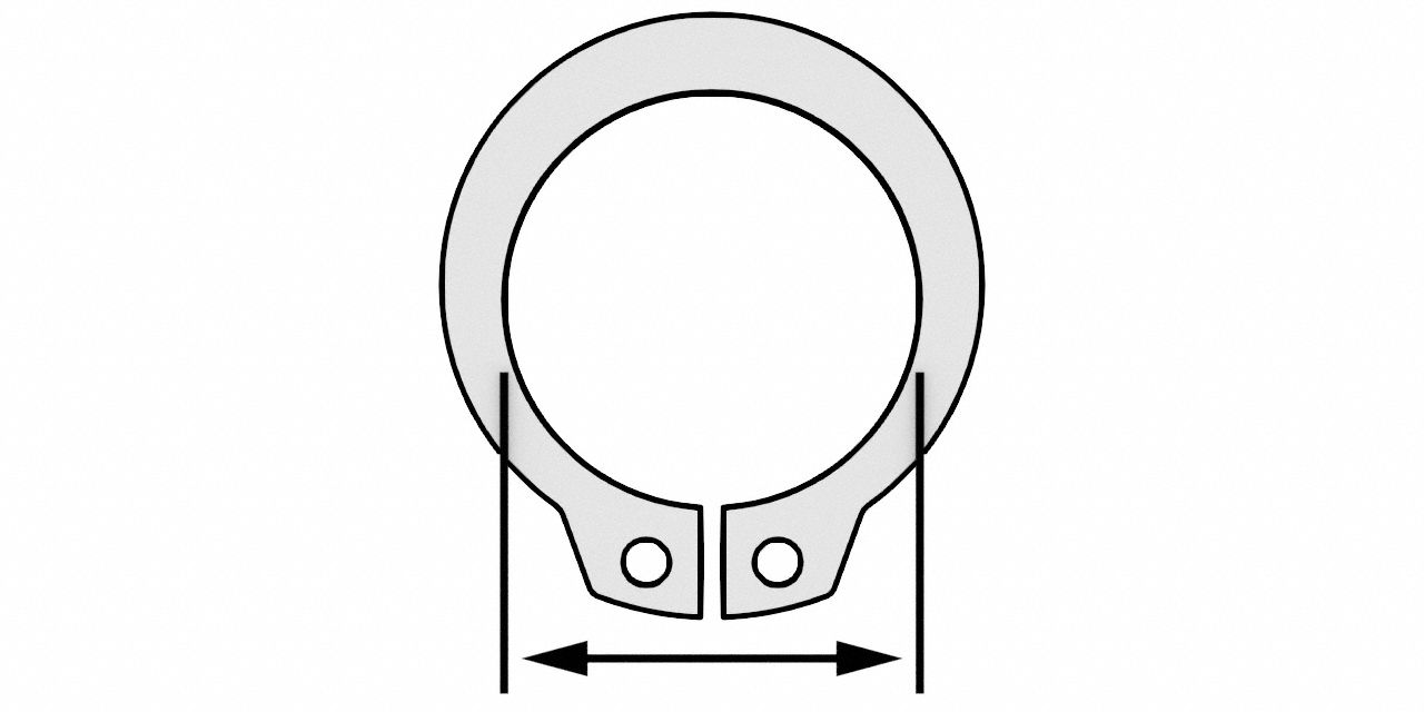 みひ Metric, External, Retaining Ring - 814A77|DTX-3ST Z3X - Grainger