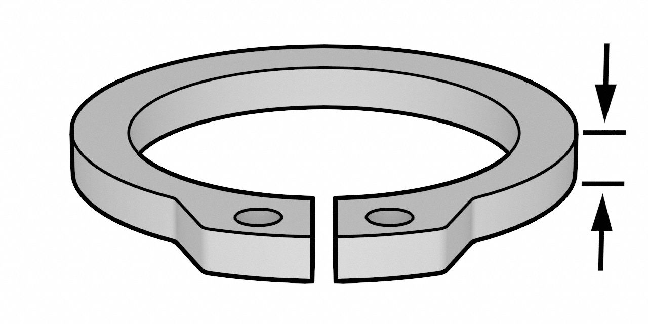 Inch, External, Locking Retaining Ring,0.01