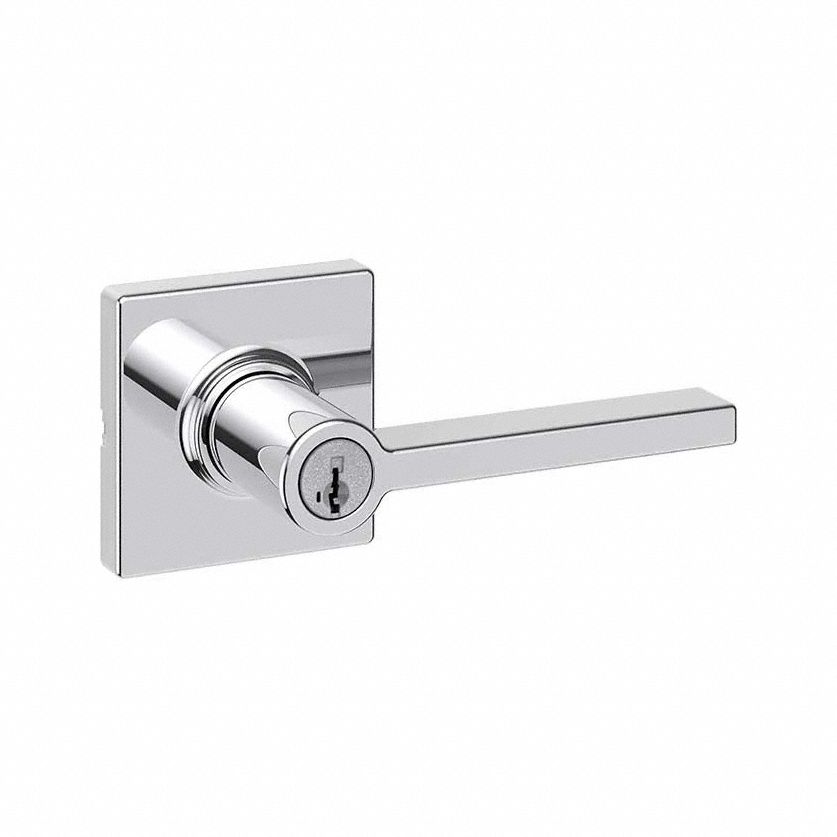 Door Lever Lockset: Office Lever Locksets, Chrome, ADA Compliant