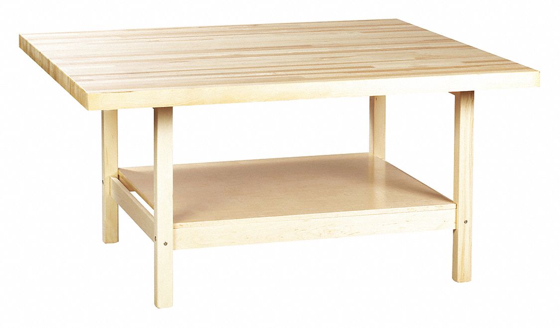 Work Station, Maple, Wood Frame, 54" D
