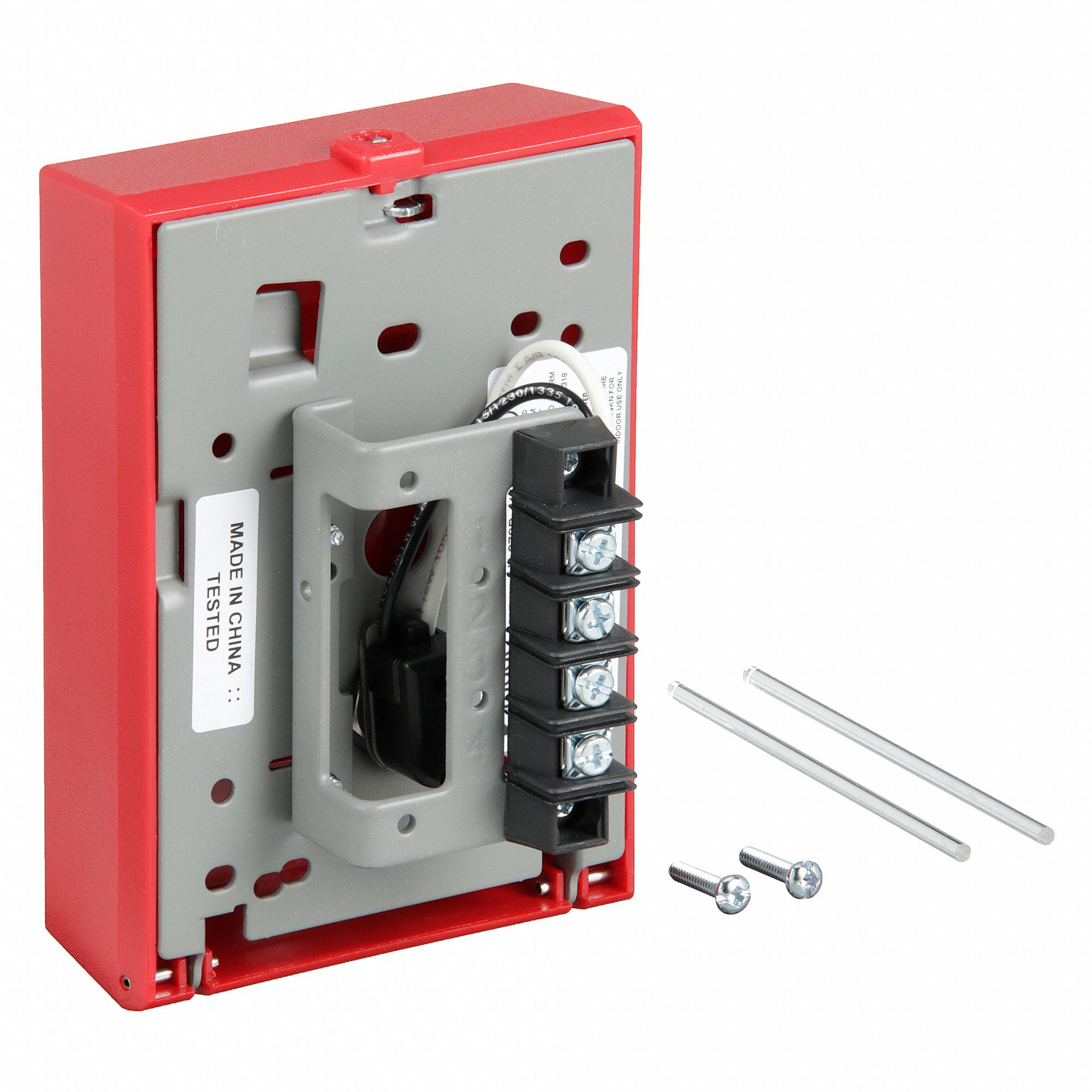 KIDDE Fire Alarm Pull Station Double Action, Tool Reset, Red, Wall, 3