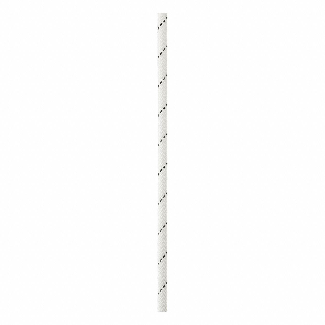 General Purpose Utility Rope: Kernmantle, 5/16 in Dia, 300 lb Working Load Limit, Nylon, White