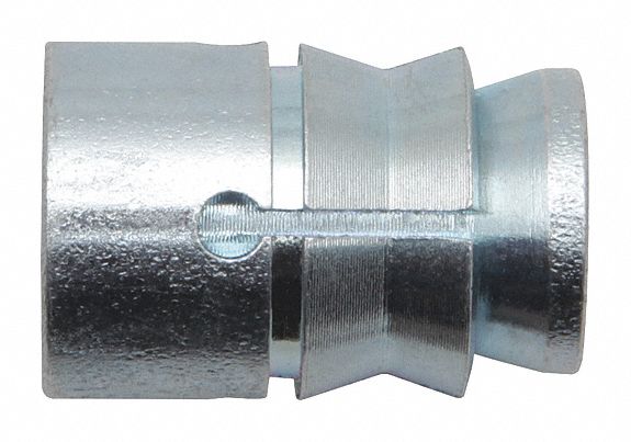 Drop-In Anchor: 3/8"-16 Thread Size, 3/4 in Overall Lg, 3/8 in Dia, Steel, Steel, 100 PK