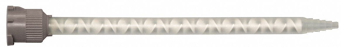 MIXING NOZZLE, B STYLE, FOR 1:½:1 MIX RATIOS, GREY, 6 1/5 IN LONG, 10 PK