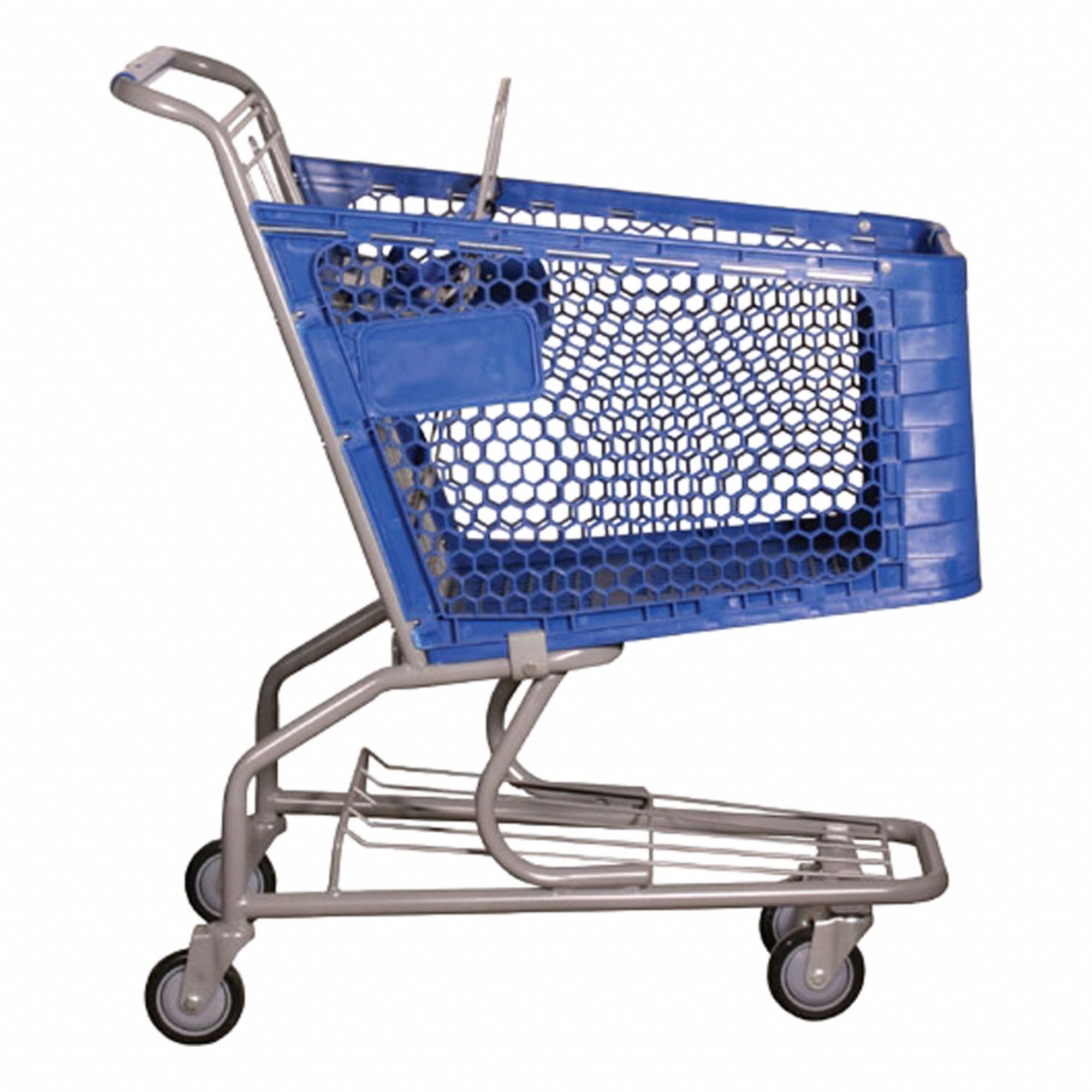 200 lb Load Capacity, Plastic Coated, Shopping Cart - 405KE5|9036B ...