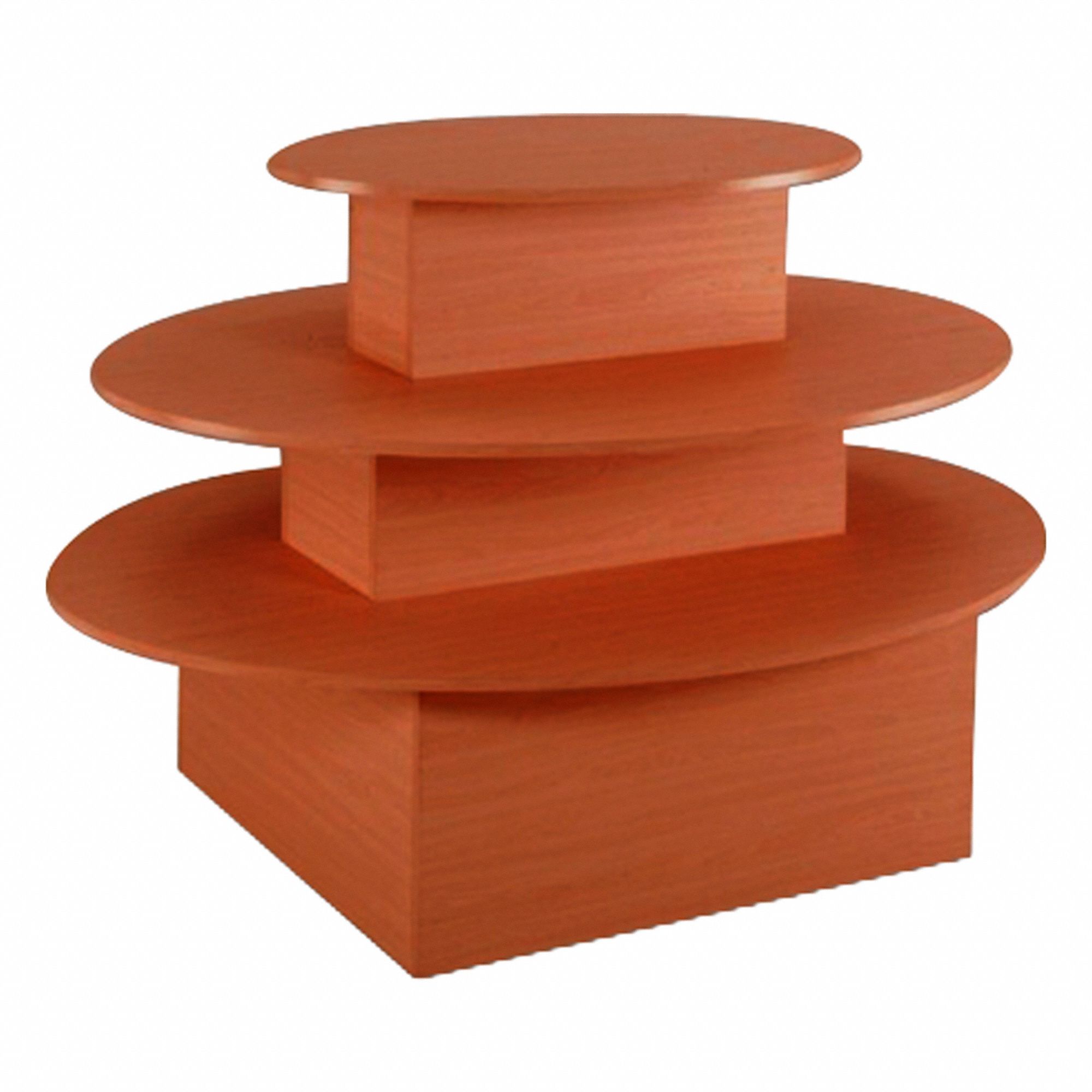 Floor Display: Cherry, Wood, 60 in Overall Wd, 42 in Overall Ht, 42 in Overall Dp, 3 Tiers, 2002