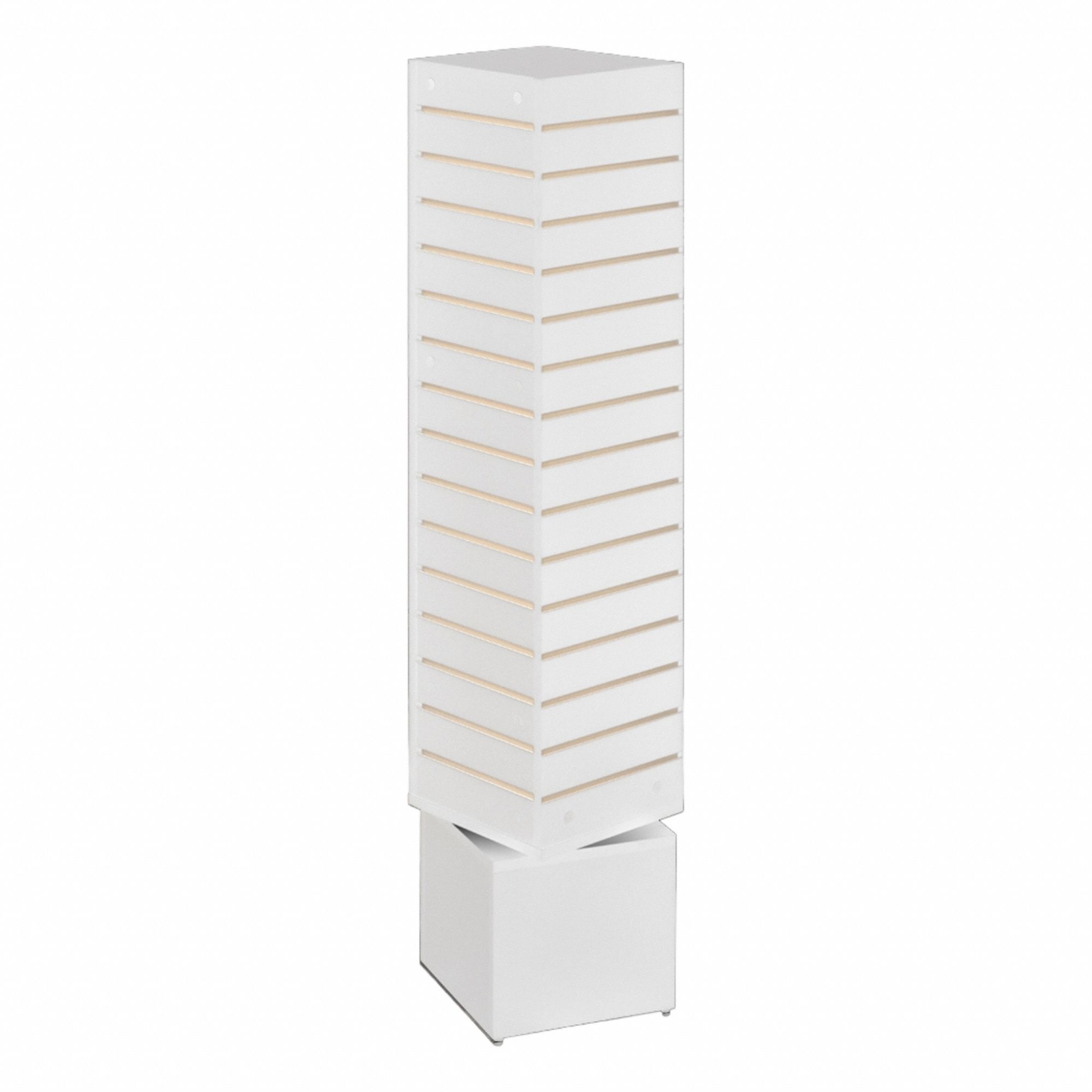 White, 60 in Overall Ht, Slatwall Display - 405KL1|3654W - Grainger