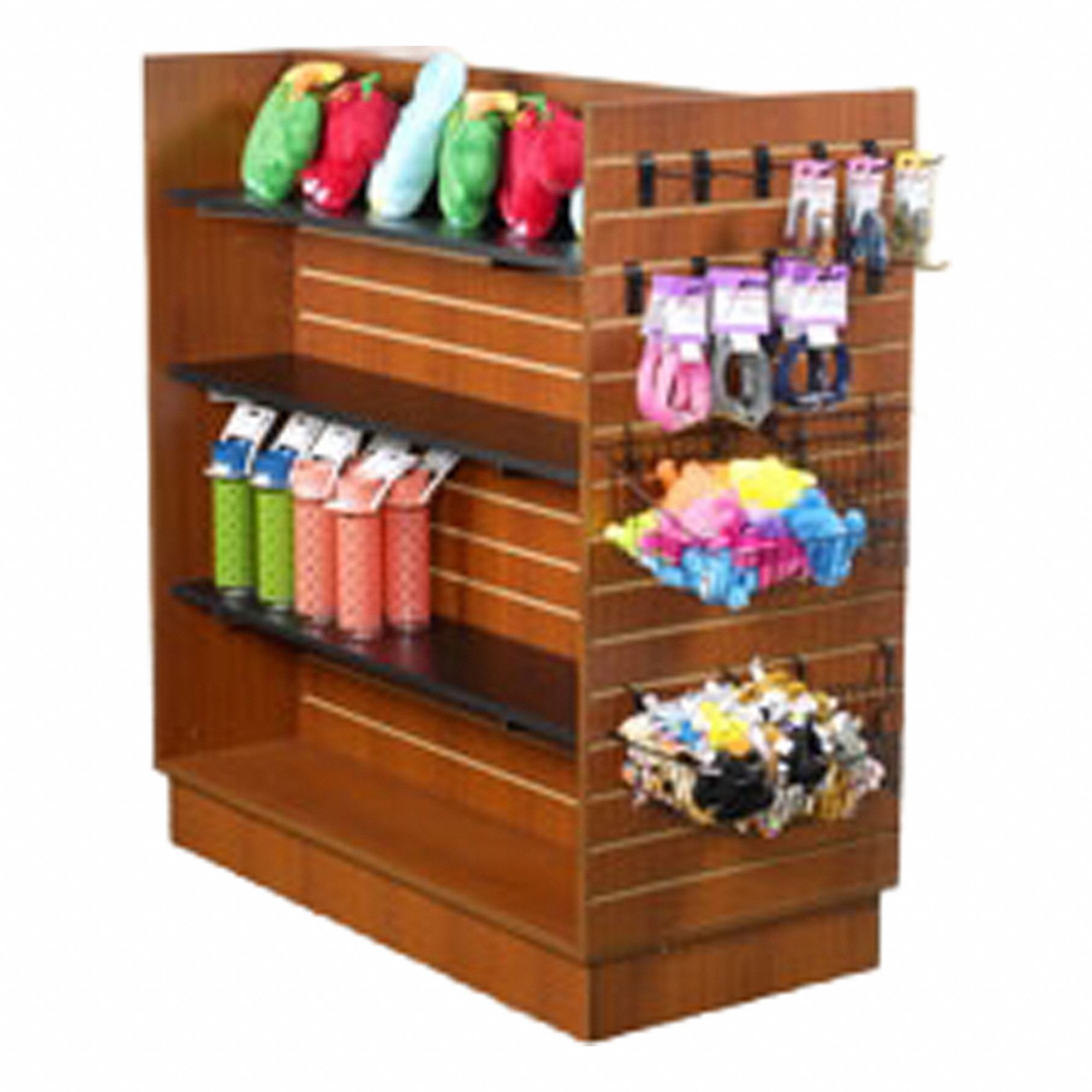 Slatwall Display Cherry Gondola 54 H