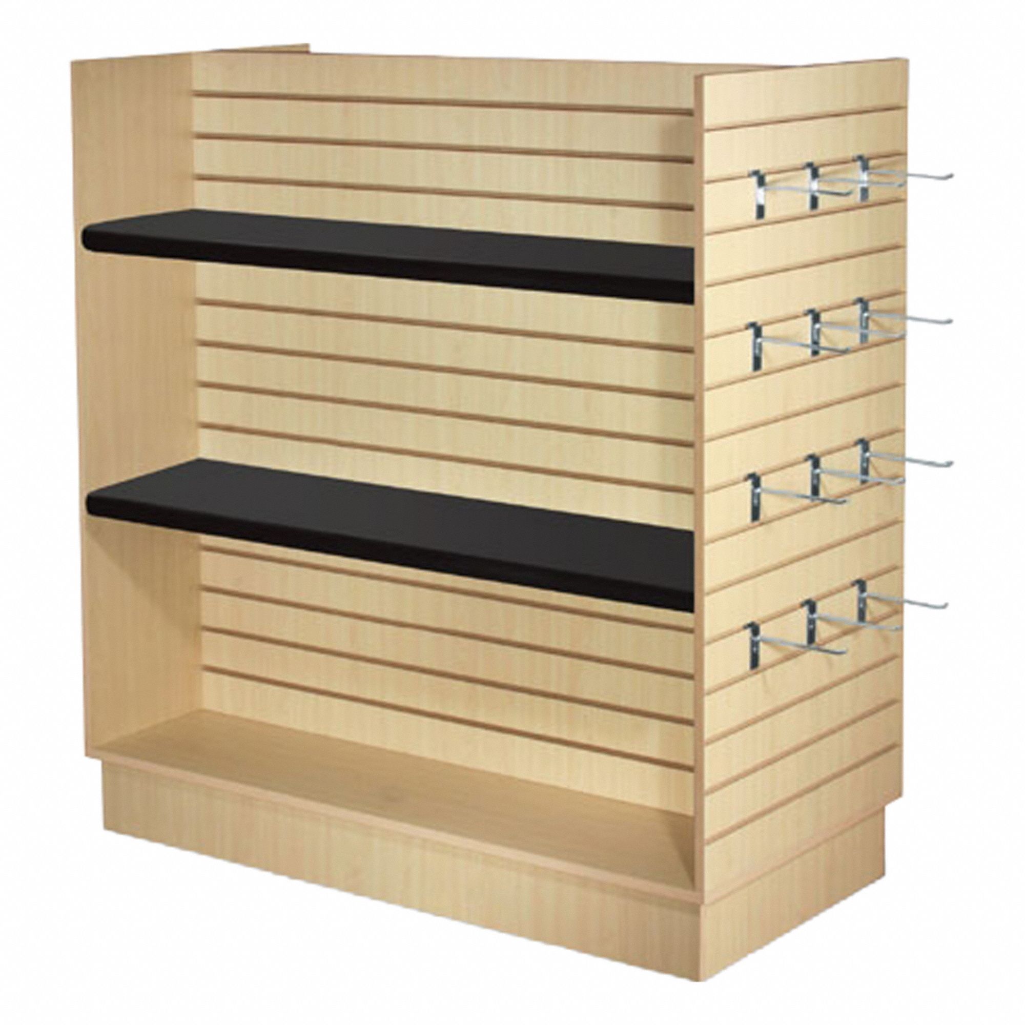 Slatwall Display Maple Gondola 54 H