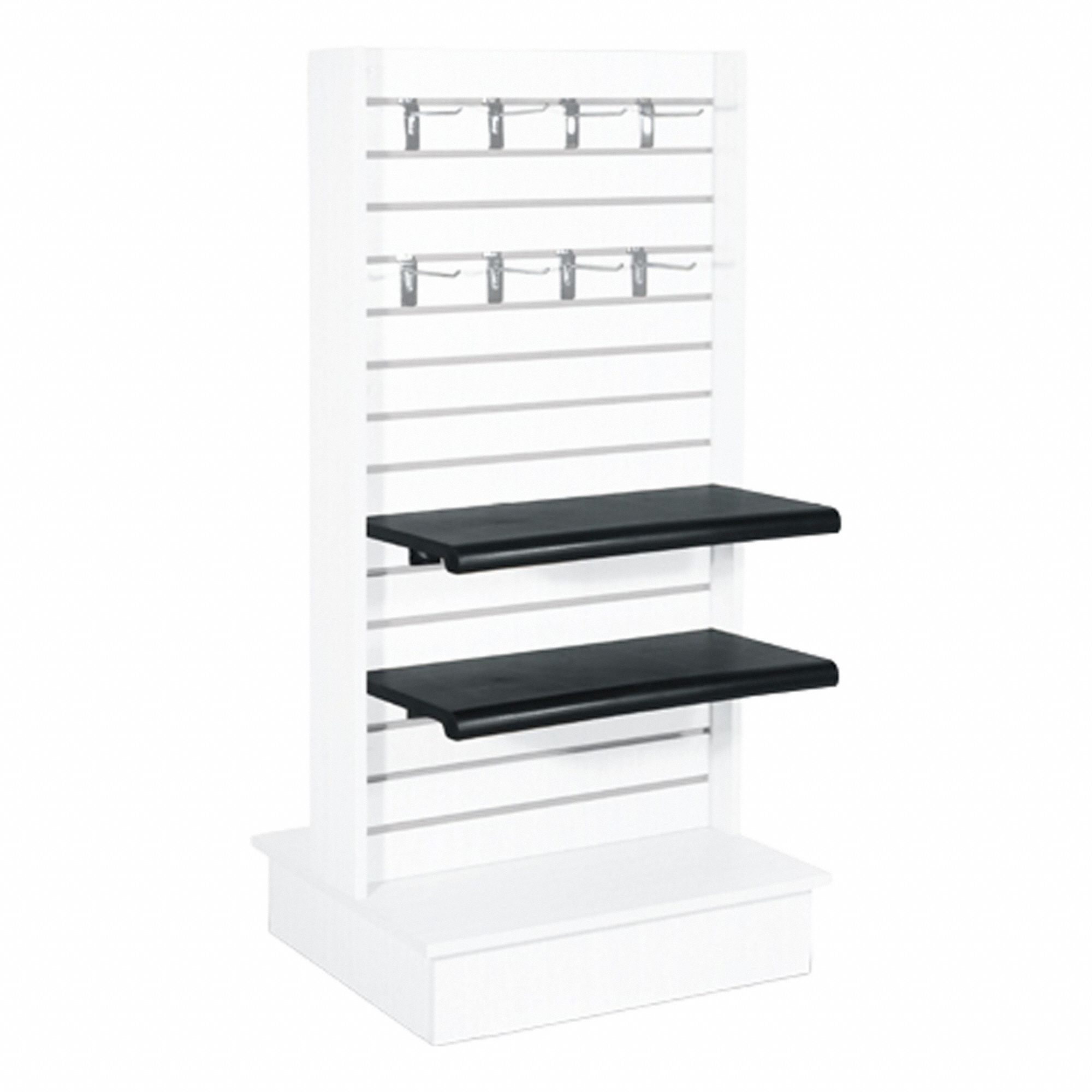 Slatwall Display White 2-Way 54 in H
