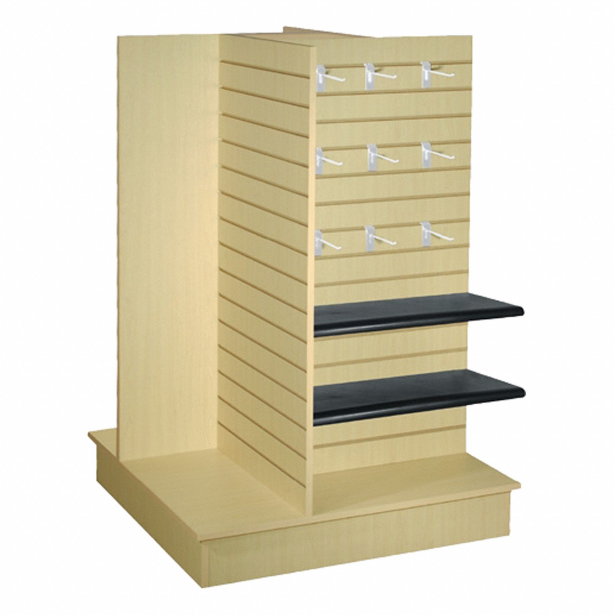Slatwall Display Maple 4-Way 54 in H
