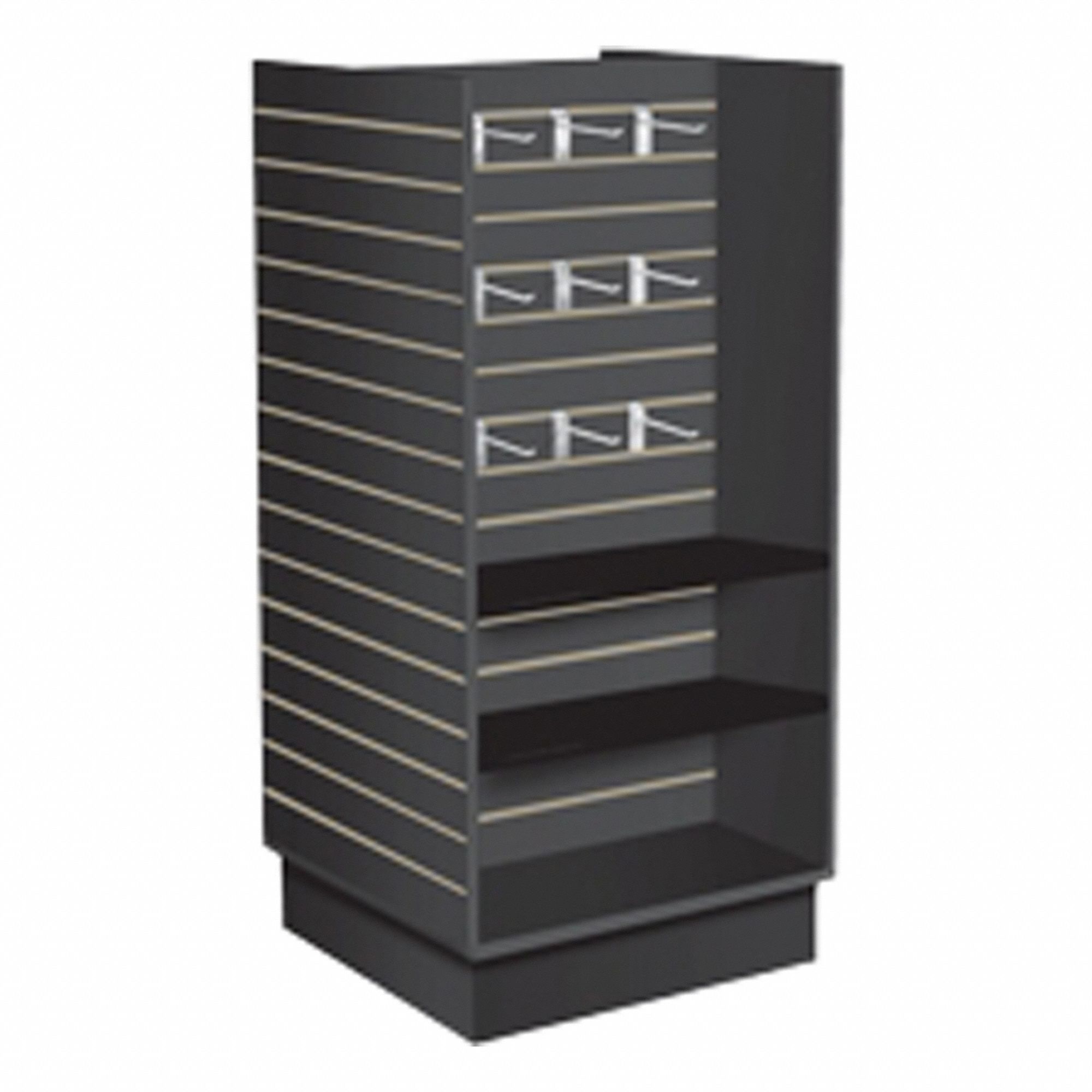Slatwall Display Black Gondola 54 H