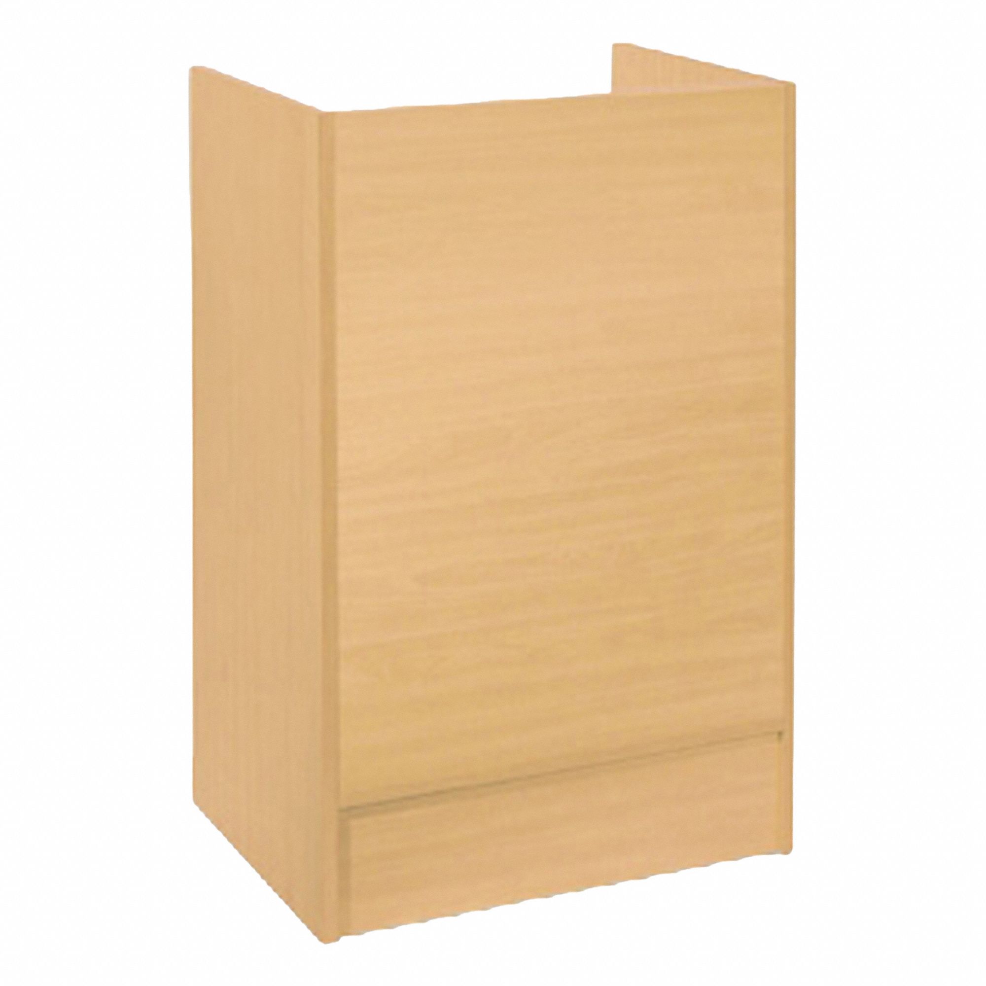 Retail Counter: Maple, Laminated Wood, 24 in Overall Wd, 38 in Overall Ht, 18 in Overall Dp, Locking