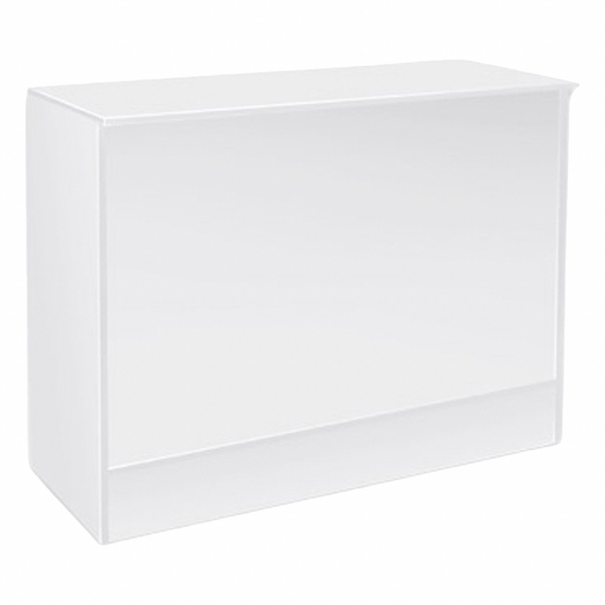 Retail Counter: White, Melamine Laminated Wood, 48 in Overall Wd, 38 in Overall Ht, 20 in Overall Dp