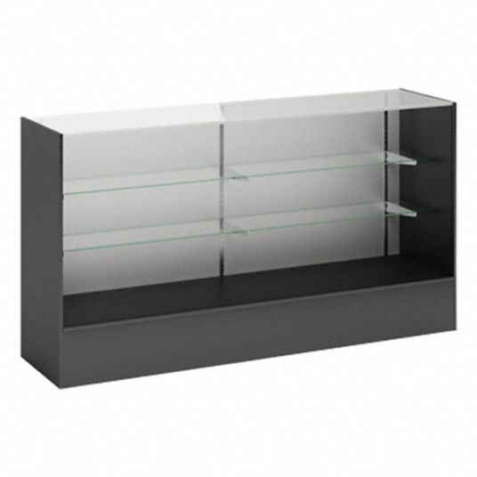 Counter Display Case, Black, Retail Checkout Counter - 405KU0|3441BK ...