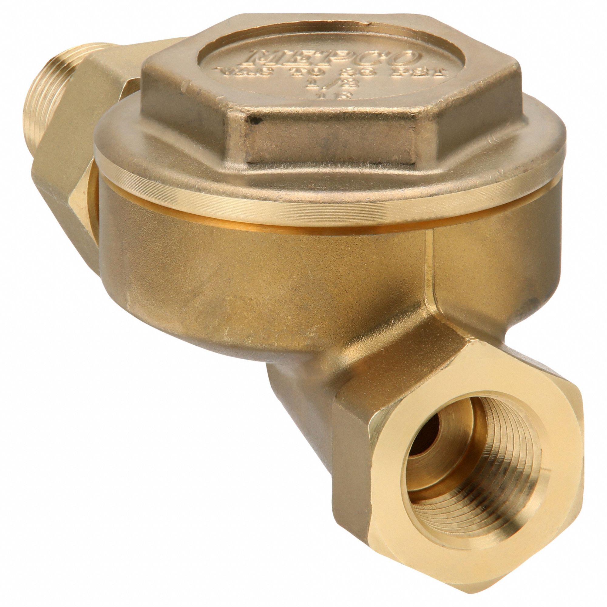 Steam Trap: Brass Body, Straight-Thru Design, 1, 270 lb/hr, 1/2 in FNPT Inlet, No Strainer
