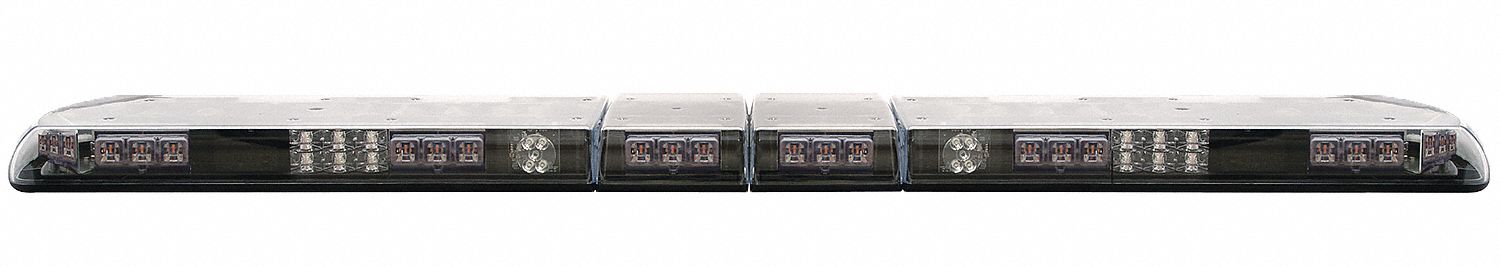 Light Bar: 60 in Lg - Vehicle Lighting, 2 1/2 in Ht - Vehicle Lighting, Flashing, 22 Heads
