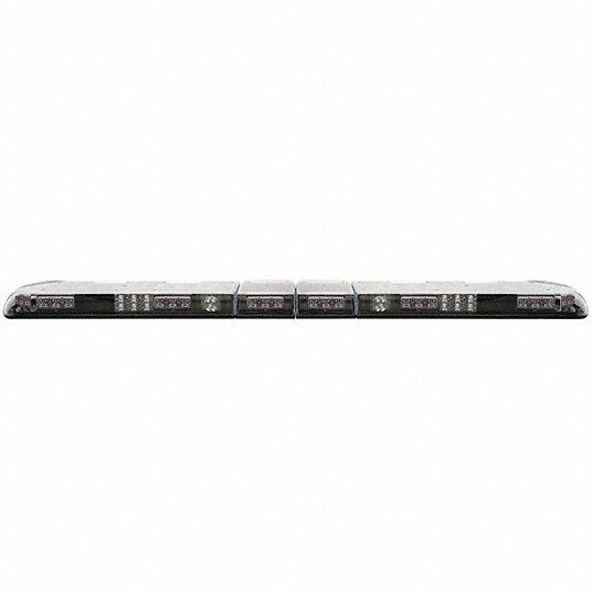 Light Bar: 60 in Lg - Vehicle Lighting, 2 1/2 in Ht - Vehicle Lighting, Flashing, 22 Heads