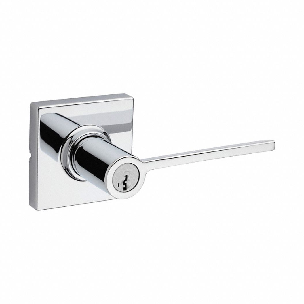 Door Lever Lockset: Office Lever Locksets, Chrome, ADA Compliant