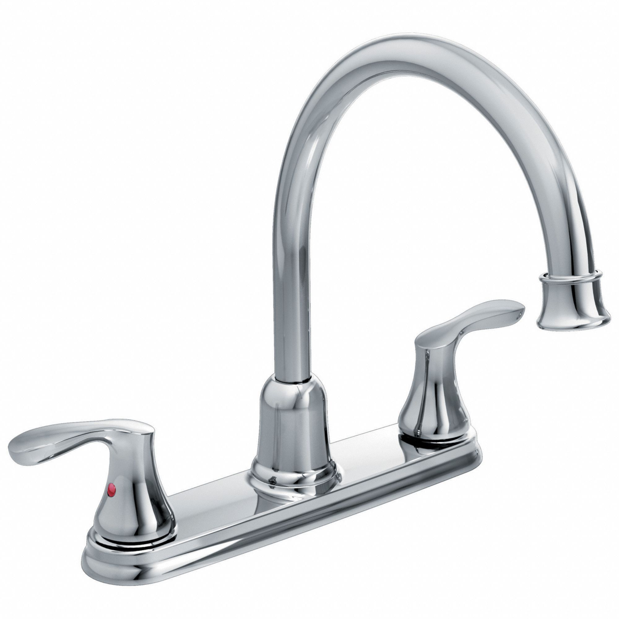 Kitchen Faucet: Cornerstone®, 40617, Chrome Finish, 1.5 gpm Flow Rate, Drrain Not Included Drain