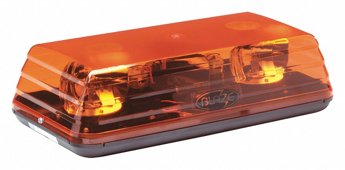 Amber Mini Light Bar, Halogen Lamp Type, Permanent Mounting, Number of ...