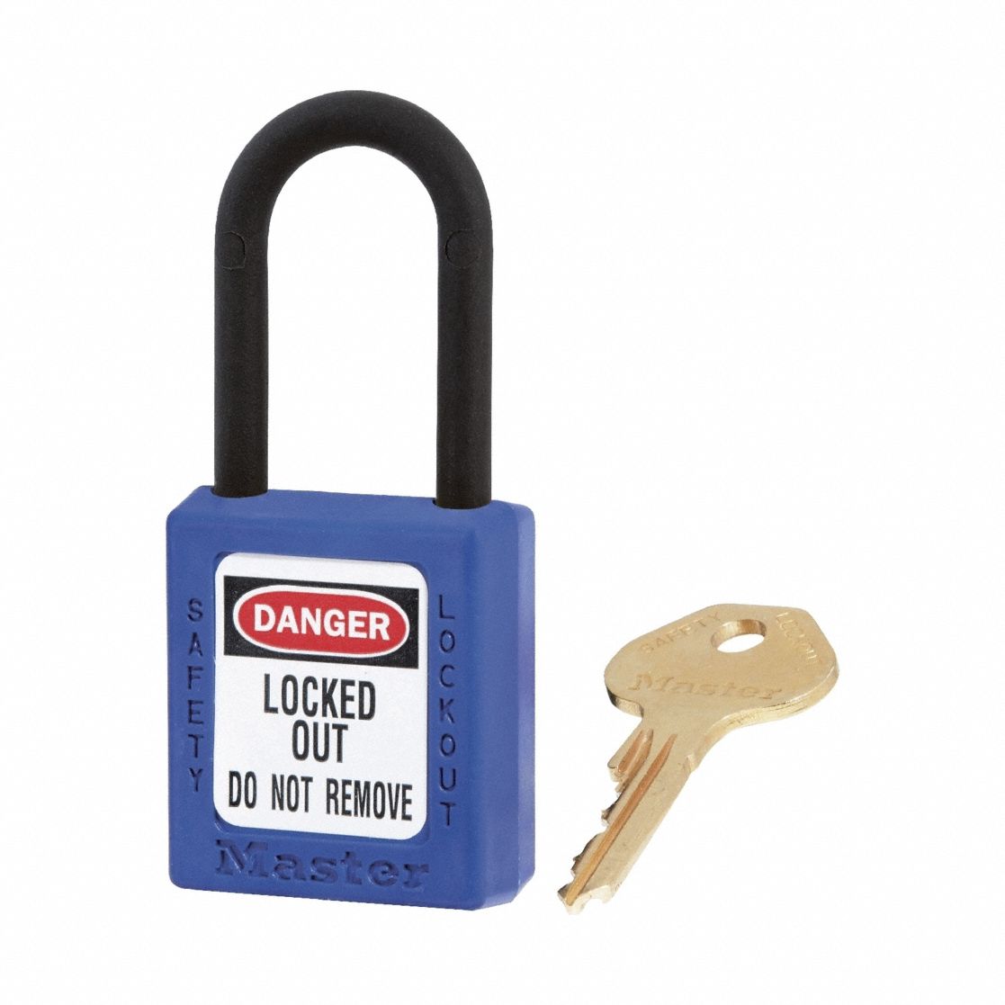 Lockout Padlock: Keyed Different, Thermoplastic, Std Body Body Size, Plastic, Std, Blue