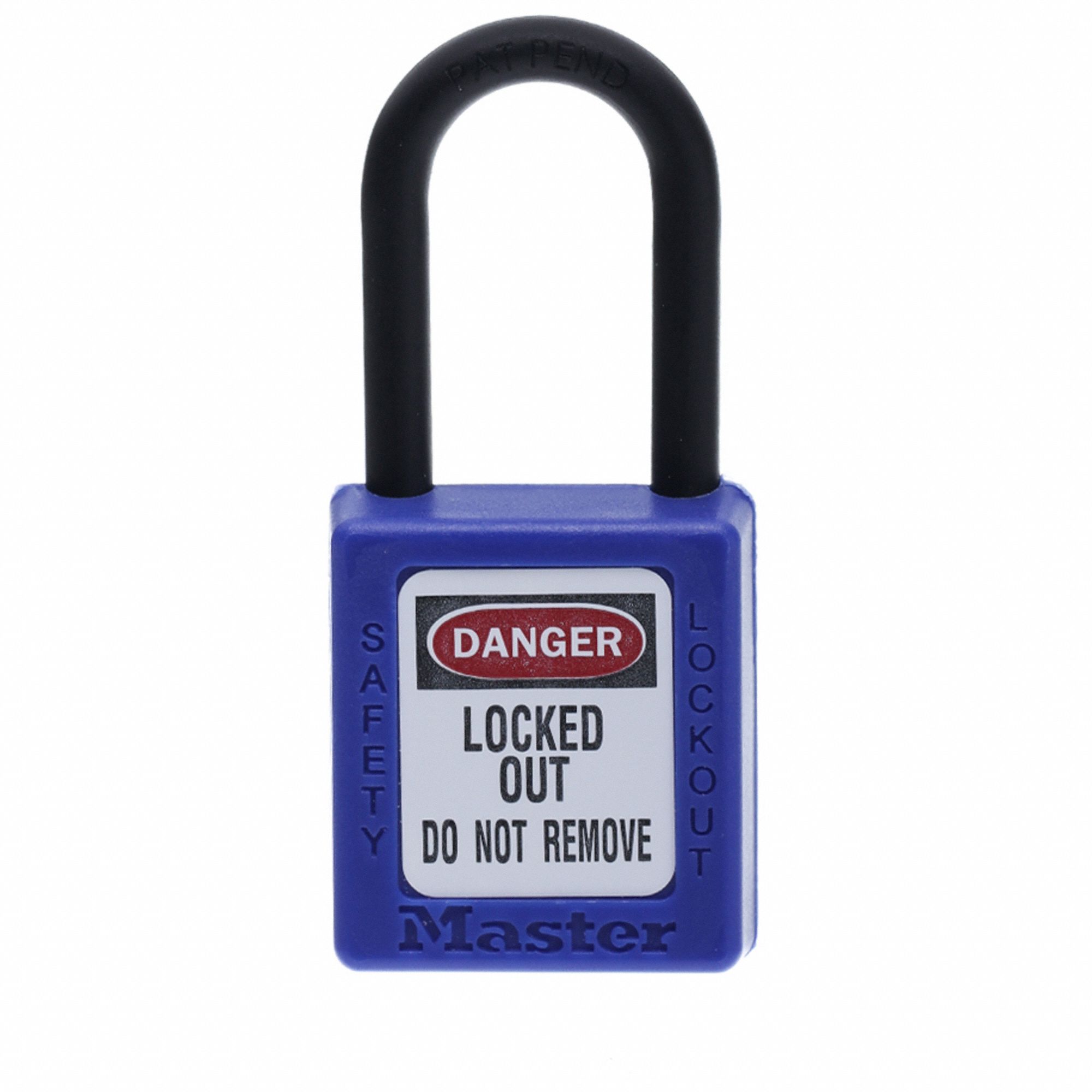 MASTER LOCK 406BLU Lockout Padlock,KD,Blue,1-3/4"H 1TDD1