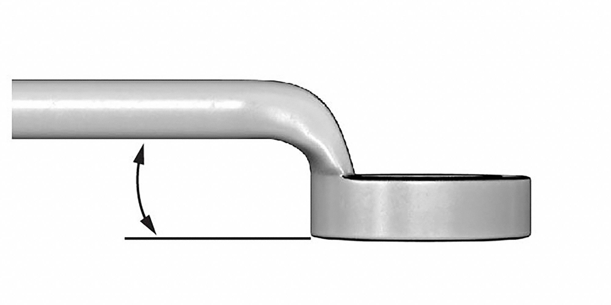 PROTO, Chrome, 1 1/4 in_1 1/8 in Head Size, Box End Wrench - 1AMX7