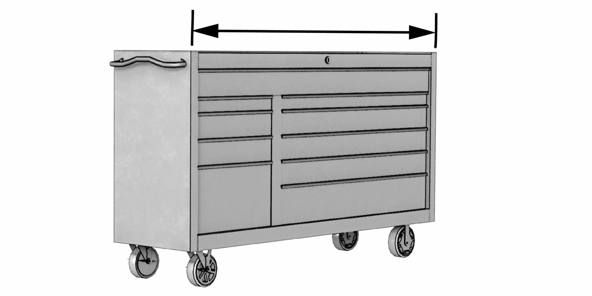 Proto 21 in General Purpose Tool Box, 3-Drawers