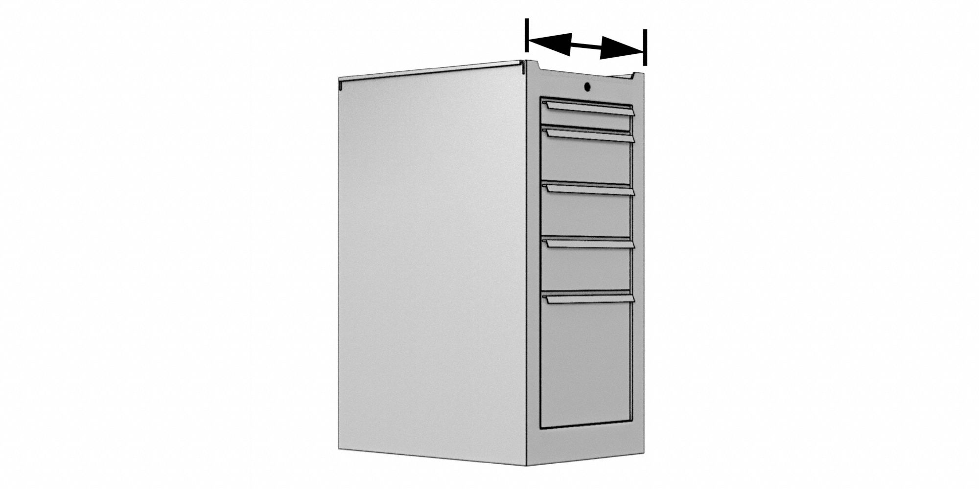 PROTO, Red, 6 Drawers, Side Cabinet - 808K74|J552665B-6RD-LK
