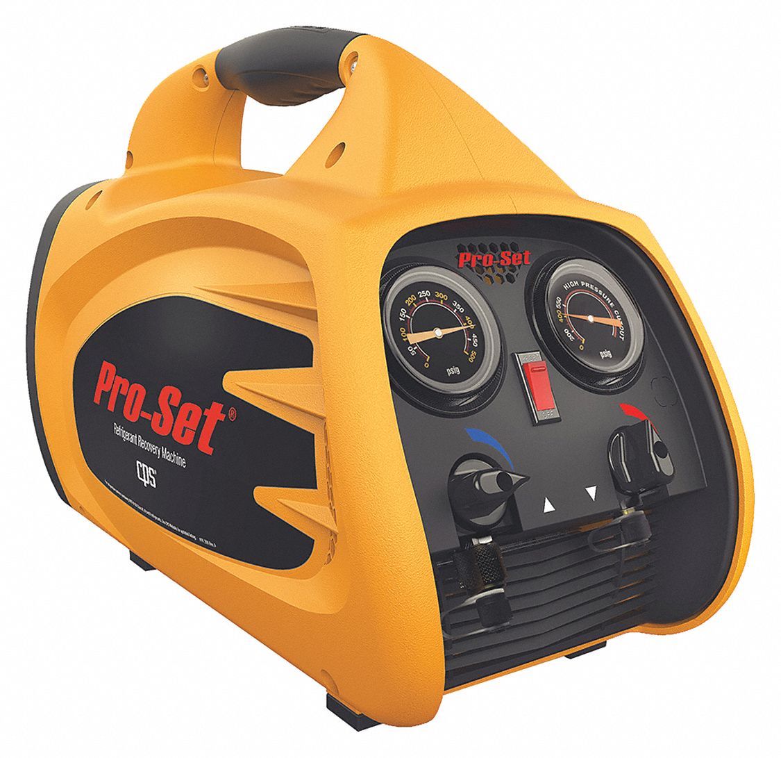 PROSET, Twin Cylinder, NEMA 515P Male Plug, Refrigerant Recovery